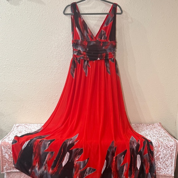 Ever Pretty Dresses & Skirts - Ever Pretty Red and Black V-Neck Maxi Dress